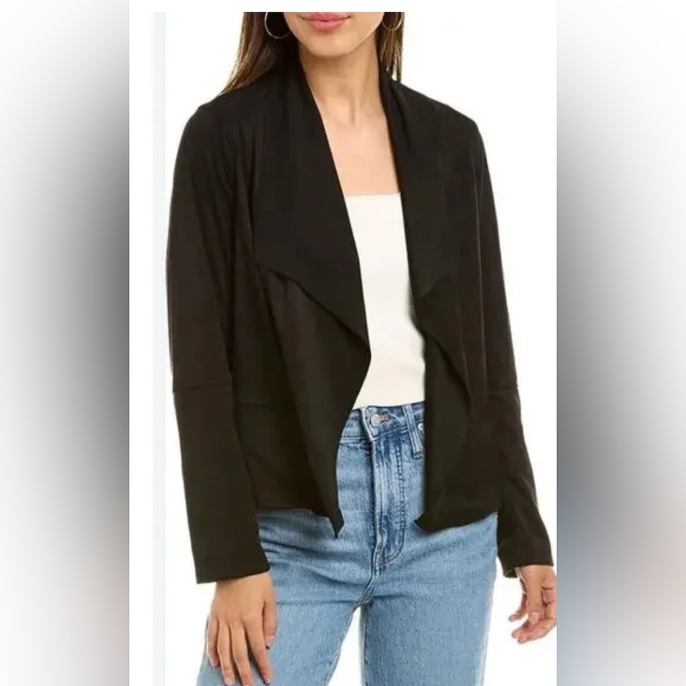 Max Studio Black Women's Faux Suade Jacket